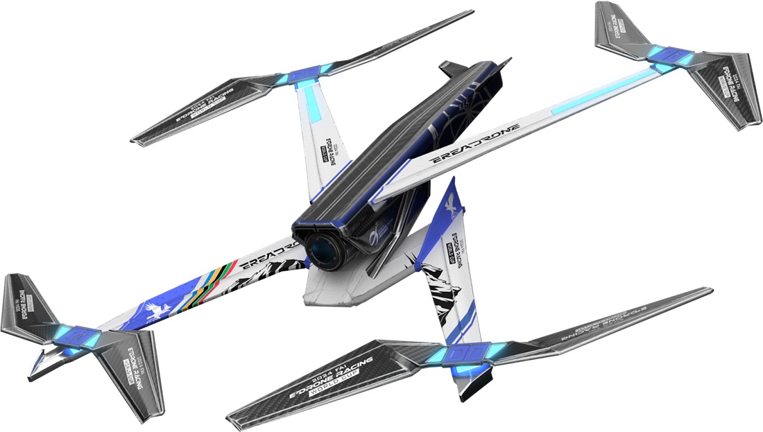 An Edrone with the alpine skin for racing at the FAI World Cup 2024