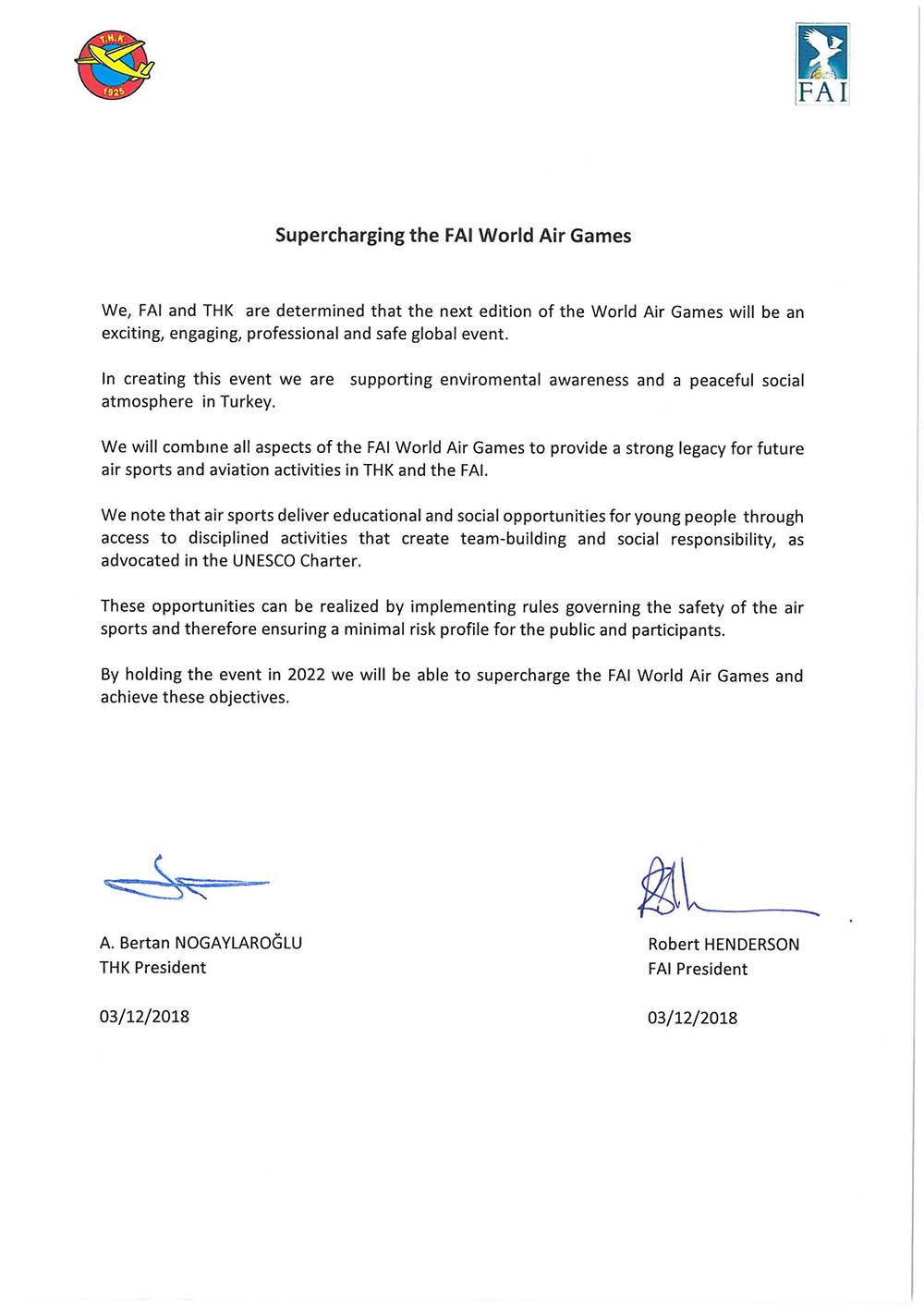 FAI World Air Games 2022 FAI World Air Games 2022