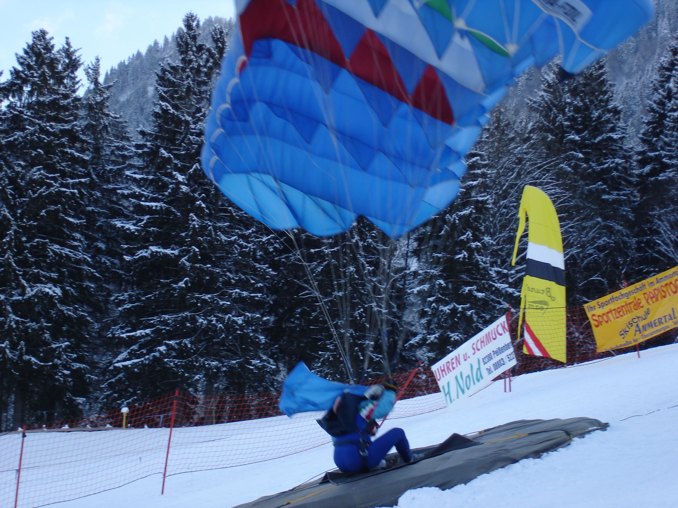 Target Landing - Tonale, Italy Landing on the Target
