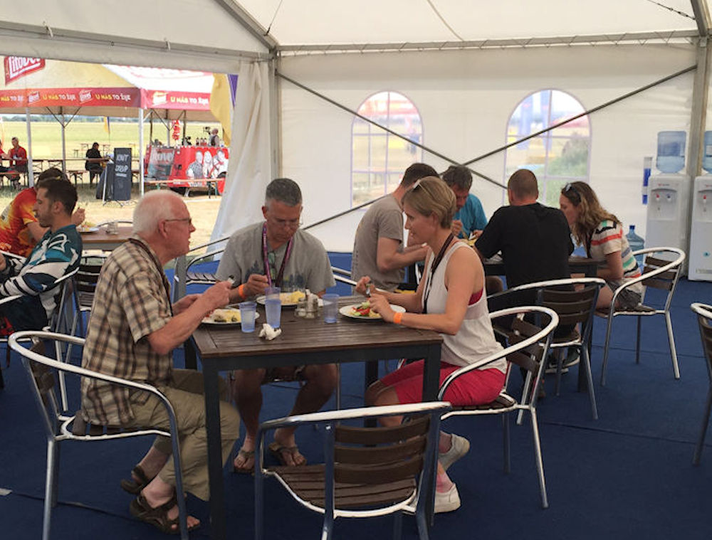 Lunch tent Lunch tent