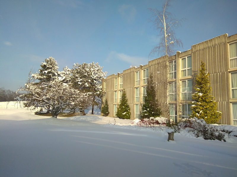Hotel surrounded by snow Hotel surrounded by snow