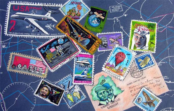 Create an Air Show Poster - More than 100 years of human flight 2005